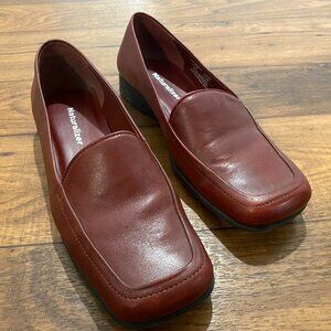 Vintage Red Leather Naturalizer Loafers